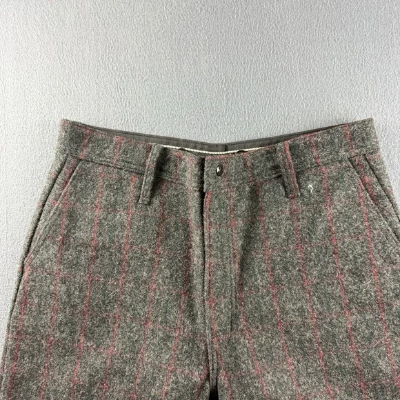 Vintage LaBonville Pants 35x29 Guide Maine Wool Plaid Hunting Forestry Logging